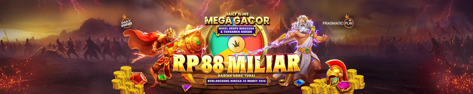 Daily Wins Mega Gacor dengan Wheel Drops Mingguan